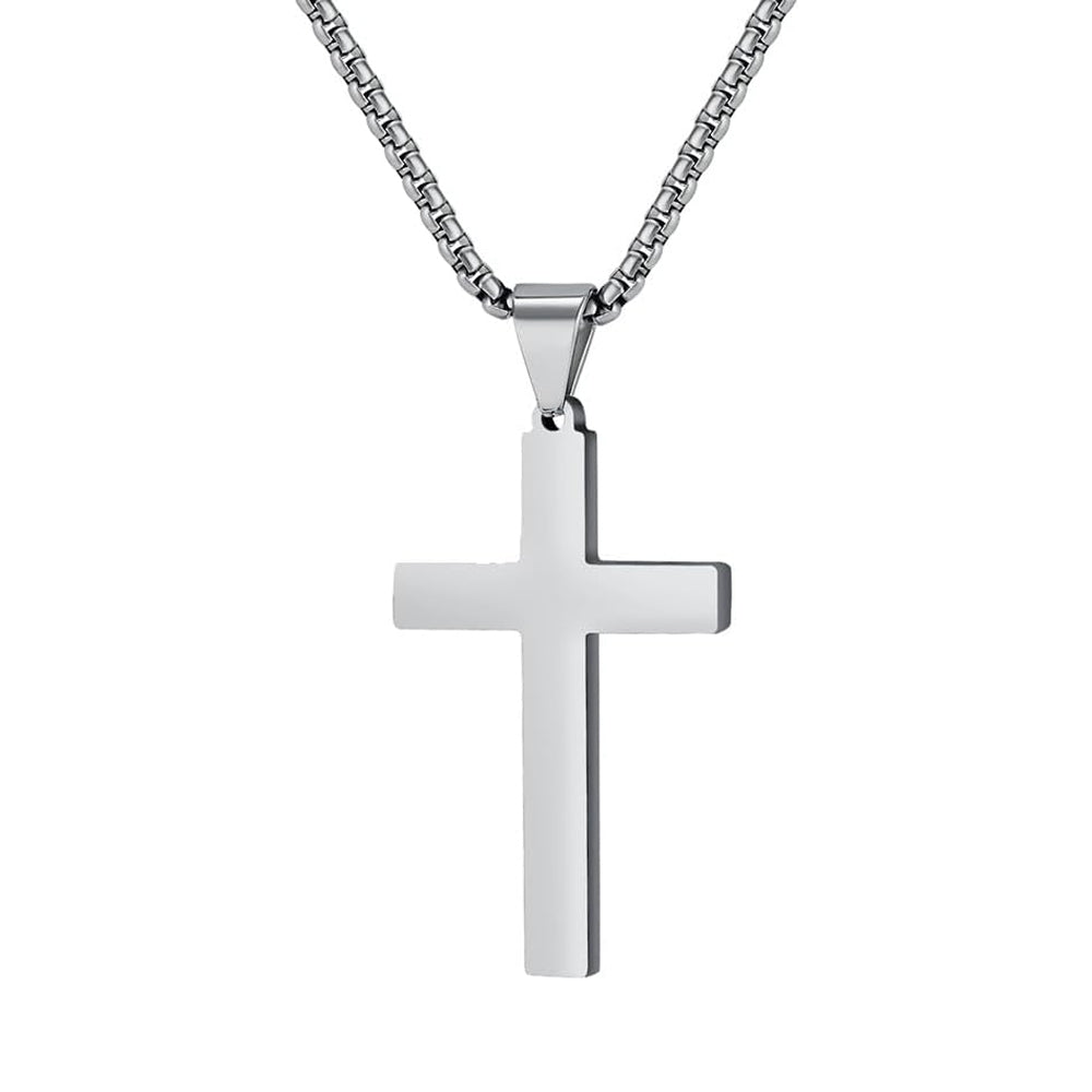 Miami Gold Curb Cuban Bracelet & Cross Necklace