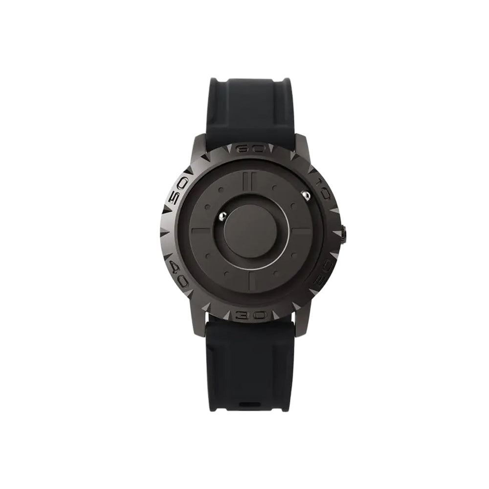 Classic Wooden Men’s Mechanical Watch & Men Luxury Brand Watch & Iron Ball Magnetic Pointer Men’s Watch